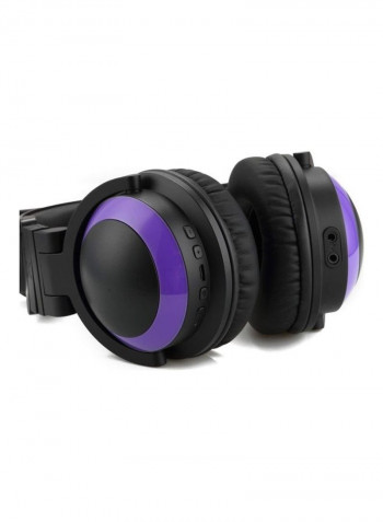 Cat Ear Headphones Purple/Black