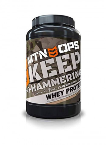 Cameron Hanes Keep Hammering Whey Protein Powder - Chocolate Caramel