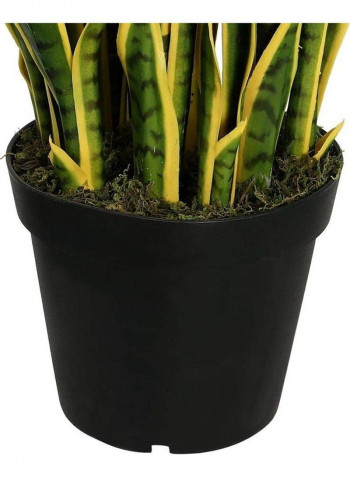 Artificial Tongue Plant In Plastic Pot Green 160cm