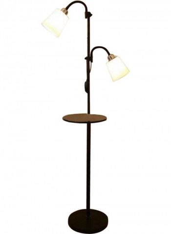Dual Head Floor Lamp White