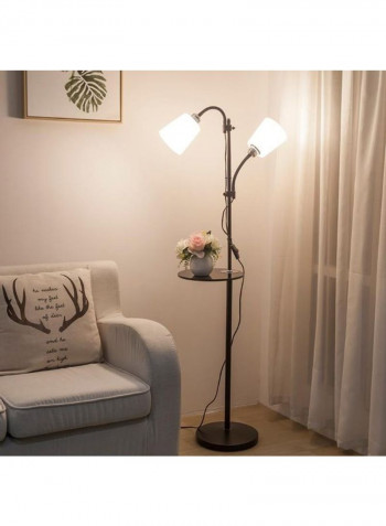 Dual Head Floor Lamp White