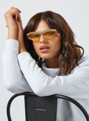 Women's Watch Out Asymmetrical Sunglasses