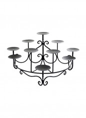 Decorative Candle Holder Black 18.75x9.75x12.25inch