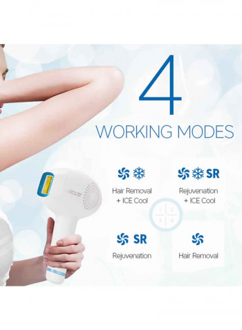 Freezing Point Painless Depilator أبيض/أزرق 21.1x13.8x6سم