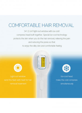 Freezing Point Painless Depilator أبيض/أزرق 21.1x13.8x6سم