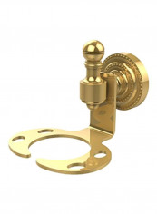 Retro Dot Collection Toothbrush Holder Gold 4.5x3.5x3.7inch