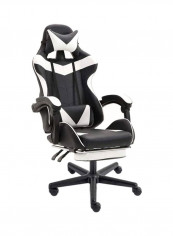 High Back Adjustable E-Sports Gamer Chair Black/White