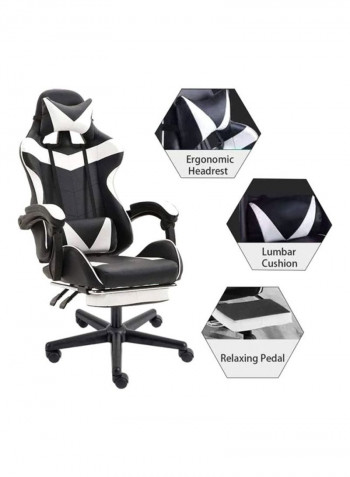 High Back Adjustable E-Sports Gamer Chair Black/White