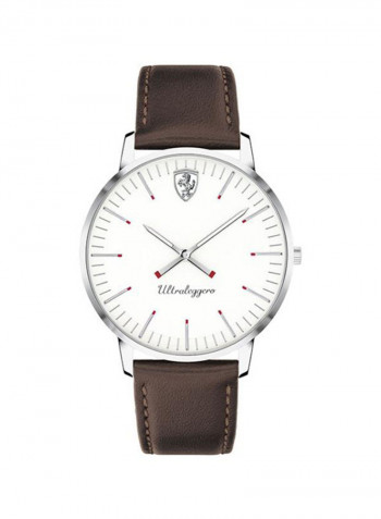 Men's Leather Analog Wrist Watch 830559