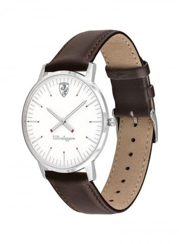 Men's Leather Analog Wrist Watch 830559