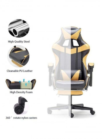 Office Gaming Chair Black/Gold 83 x 33 x 58cm
