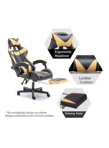 Office Gaming Chair Black/Gold 83 x 33 x 58cm