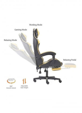 Office Gaming Chair Black/Gold 83 x 33 x 58cm
