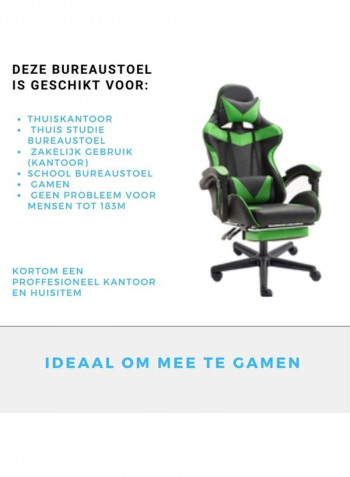 Video Game Chair Green/Black