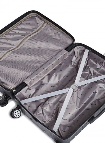 Tidal Hardside 3 Piece Luggage Trolley Set Black