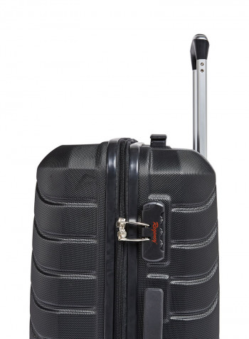 Tidal Hardside 3 Piece Luggage Trolley Set Black