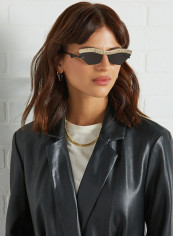 Women's Watch Out Asymmetrical Sunglasses
