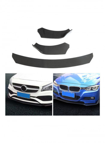 3-Piece Universal Car Front Lip Chin Bumper Body Kit for Honda Civic