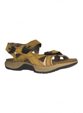 Hook And Loop Casual Sandals Camel