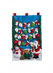 Chritsmas Felt Applique Advent Calendar Kit Multicolour reviews Chritsmas Felt Applique Advent Calendar Kit Multicolour