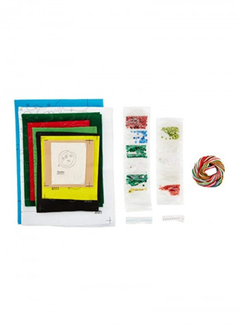 Chritsmas Felt Applique Advent Calendar Kit Multicolour