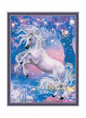 Unicorn Counted Cross Stitch Kit Blue/Pink/White reviews Unicorn Counted Cross Stitch Kit Blue/Pink/White
