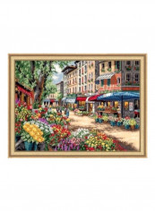 Market In Paris Cross-Stitch Kit Blue/Red/Yellow reviews Market In Paris Cross-Stitch Kit Blue/Red/Yellow