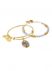 2-Piece Expandable Shiny Gold Infusion Tree Of Life Charm Bracelet