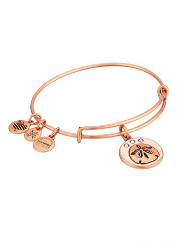Rafaelian Gold Plated Sand Dollar Charm Bracelet