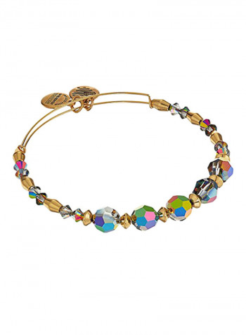 Swarovski Crystal Beaded Gold Plated Charm Bracelet