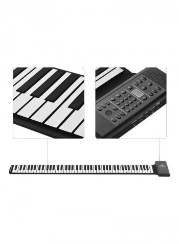 88 Keys Portable Roll Up Piano with Built-in Stereo Speaker
