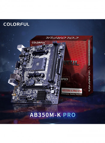 AB350M PRO V14 Mainboard System Board Black