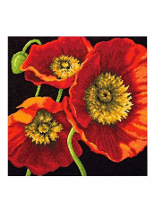Red Poppy Trio Needlepoint Kit Red/Orange/Yellow reviews Red Poppy Trio Needlepoint Kit Red/Orange/Yellow