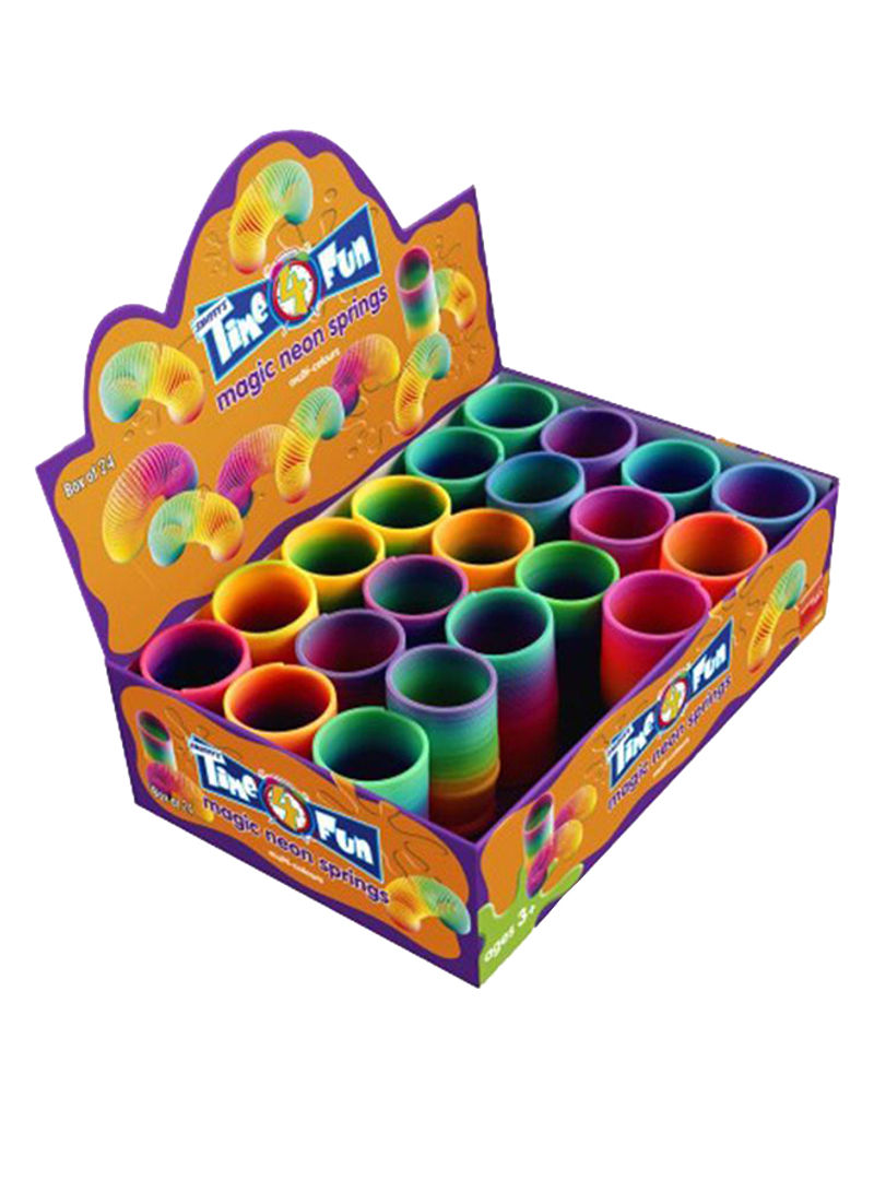 24-Piece Small and Round Magic Neon Spring Set