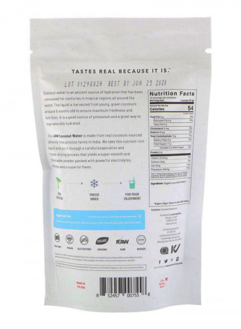 Organic Coconut Water Powder - 225 Gram