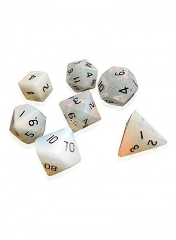 Pack Of 7 Polyhedral Gemstone Dice