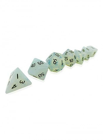 Pack Of 7 Polyhedral Gemstone Dice