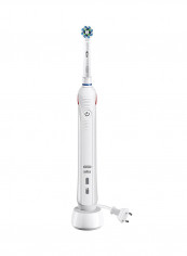 1500 Cross Action Electric Rechargeable Power Toothbrush White