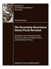 The Uncertainty-Governance Choice Puzzle Revisited: Predictions From Transaction Costs Economics, Resource-Based Theory, And Real Options Theory Paperback