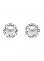 925 Sterling Silver Pearl Stud Earrings