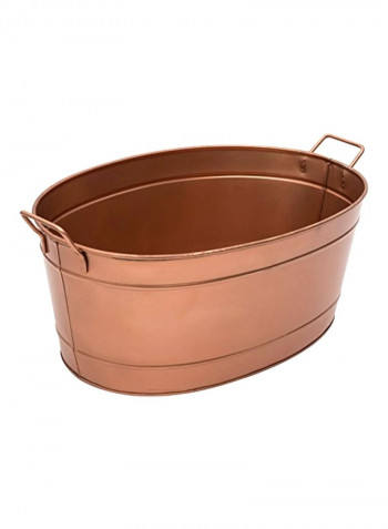 Galvanized Steel Tub Brown