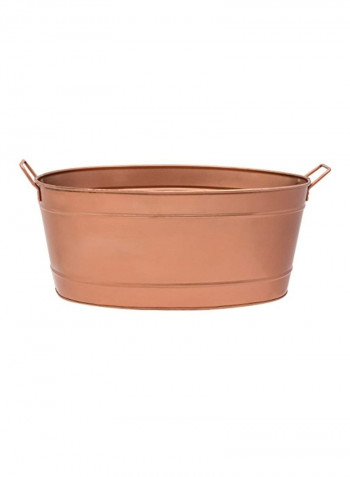 Galvanized Steel Tub Brown