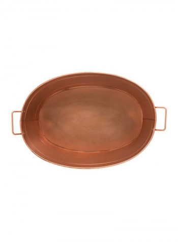 Galvanized Steel Tub Brown