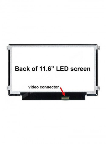 Replacement LED Laptop Screen White/Black