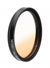 Graduated Sunrise Filter 67millimeter Clear/Light Orange