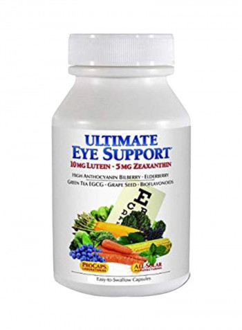 Ultimate Eye Support 10mg Lutein, 5mg Zeaxanthin Dietary Supplement - 180 Capsules