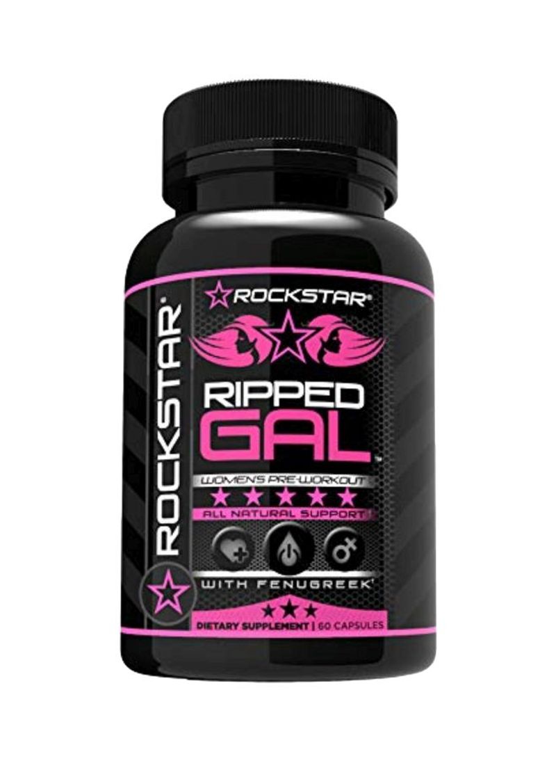 Ripped Gal Pre-Workout Dietary Supplement - 60 Capsules