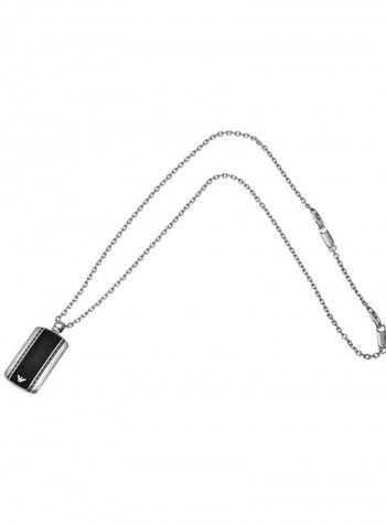 Logo Embossed Pendant Necklace