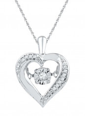 Sterling Silver Metal Pendant Necklace