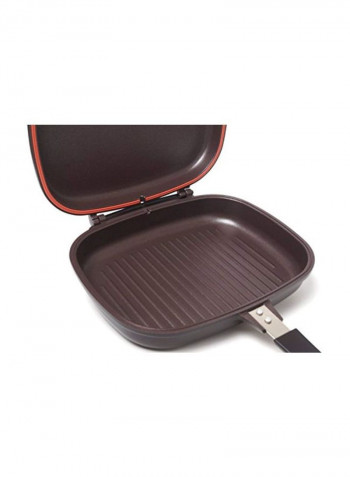 Double Grill Pan Brown/Black 3x11.8x17.7inch